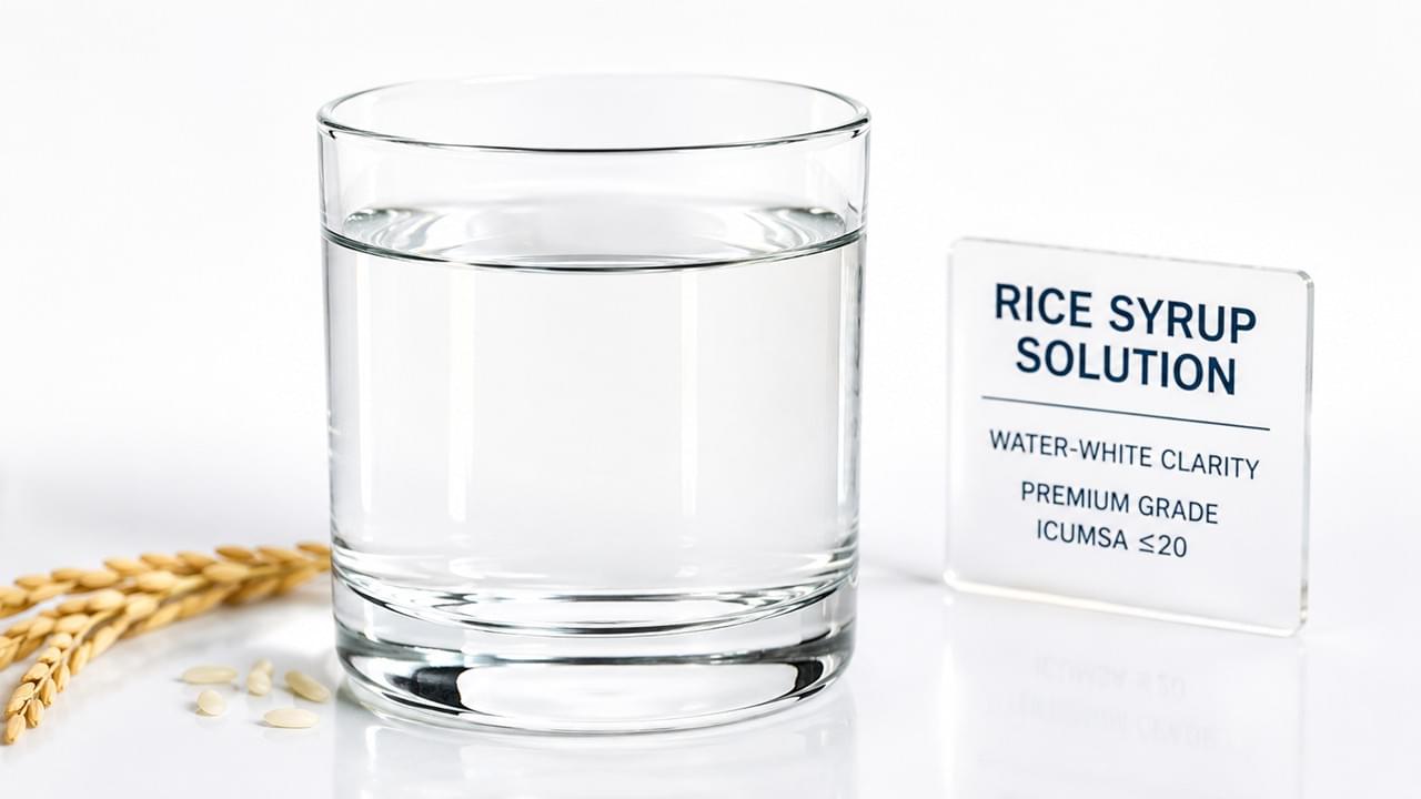 🍹 7 Powerful Rice Syrup Beverage Applications Transforming Modern Drinks 1 Premium rice syrup water-white clarity ICUMSA ≤20 for beverage applications