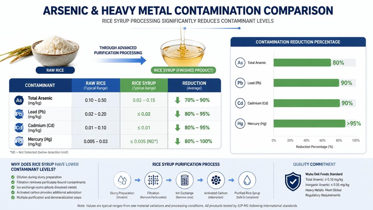 7 Essential Facts About Rice Syrup Contaminant Testing: A Complete Safety Guide 1 Arsenic Reduction in Rice Syrup Processing