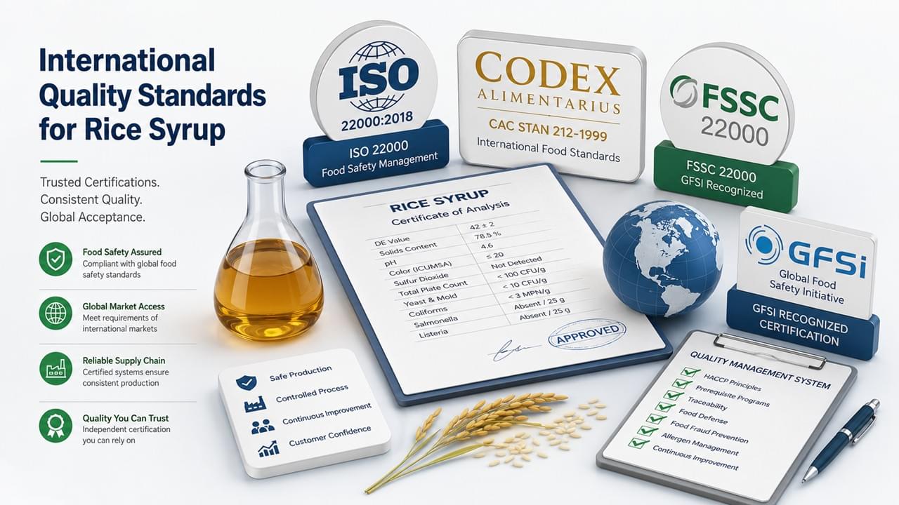 International Quality Standards for Rice Syrup