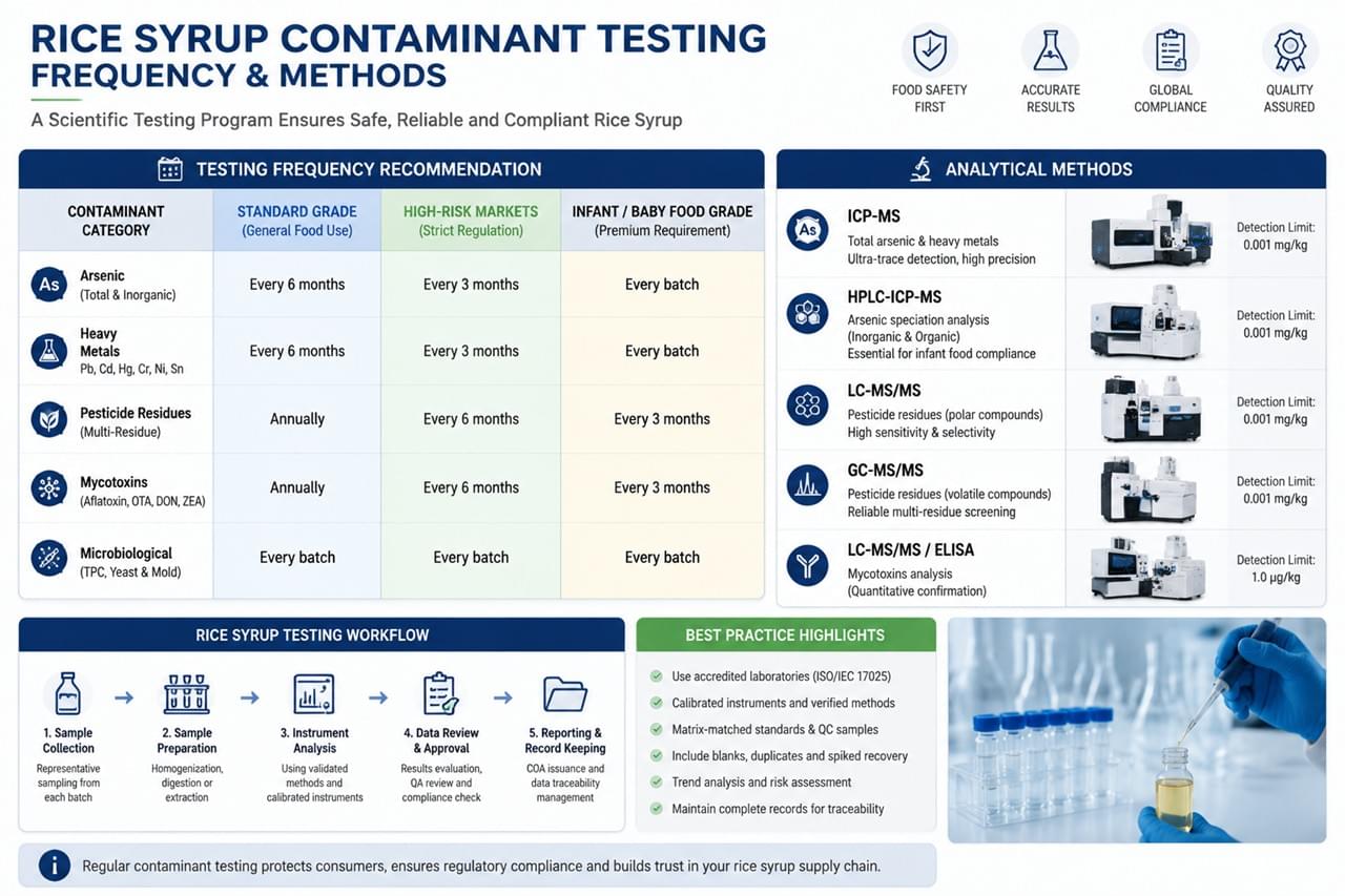 7 Essential Facts About Rice Syrup Contaminant Testing: A Complete Safety Guide 2 Rice Syrup Contaminant Testing Protocol