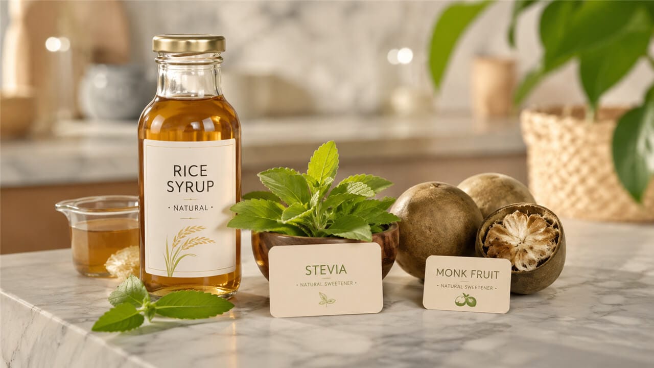 Compare rice syrup vs artificial sweeteners for clean-label products. See why rice syrup + stevia beats aspartame on label appeal, texture, and consumer trust.