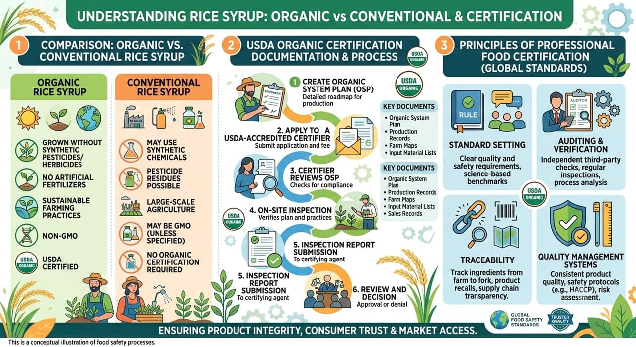 Organic Rice Syrup Certification Requirements