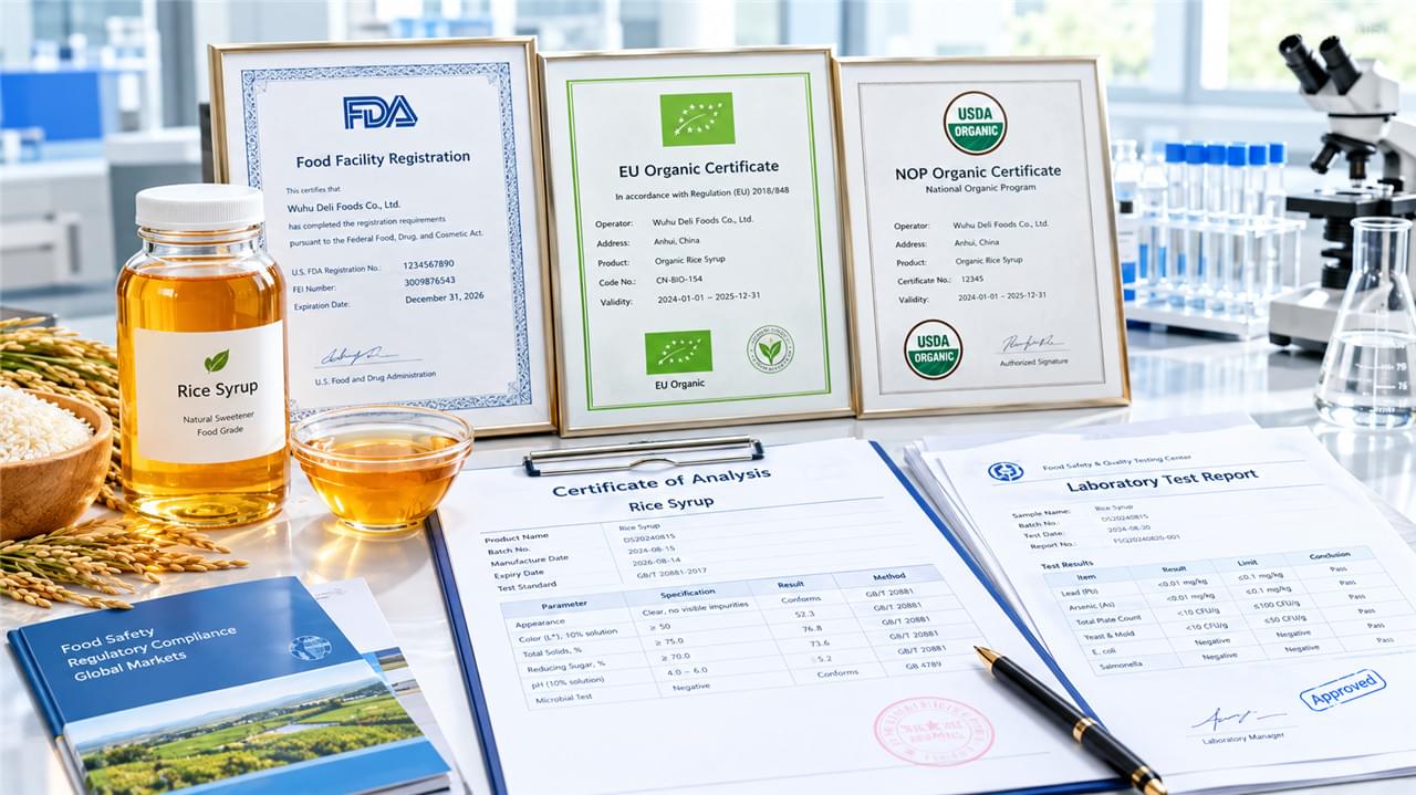 Rice syrup regulatory trends: sugar taxes, FDA added sugar labeling, EU rules, arsenic standards, and organic certification — your practical compliance roadmap.